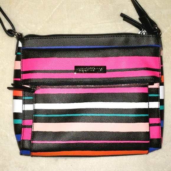 Liz Claiborne Happy Stripes Crossbody Bag  (NWOT) - Picture 3 of 7